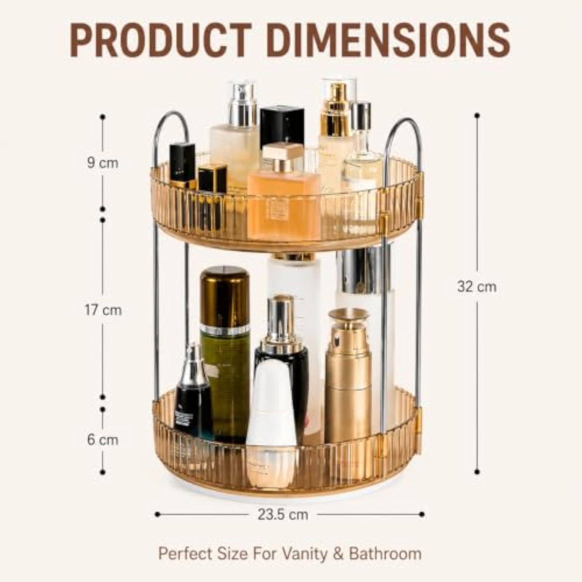 360° Rotating Lipstick Organiser Box for Makeup